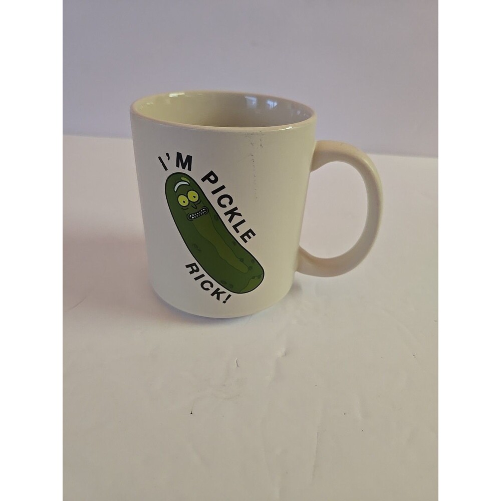 Rick and Morty Pickle Rick Coffee Tea Mug Cup Collectible Typo Adult Swim Design